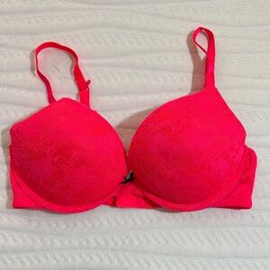 Elegant Pink Lace Bra